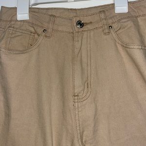 Shein tan jeans